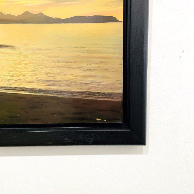 'Sunset, Singing Sands, Ardnamurchan' by artist Andrew Tough